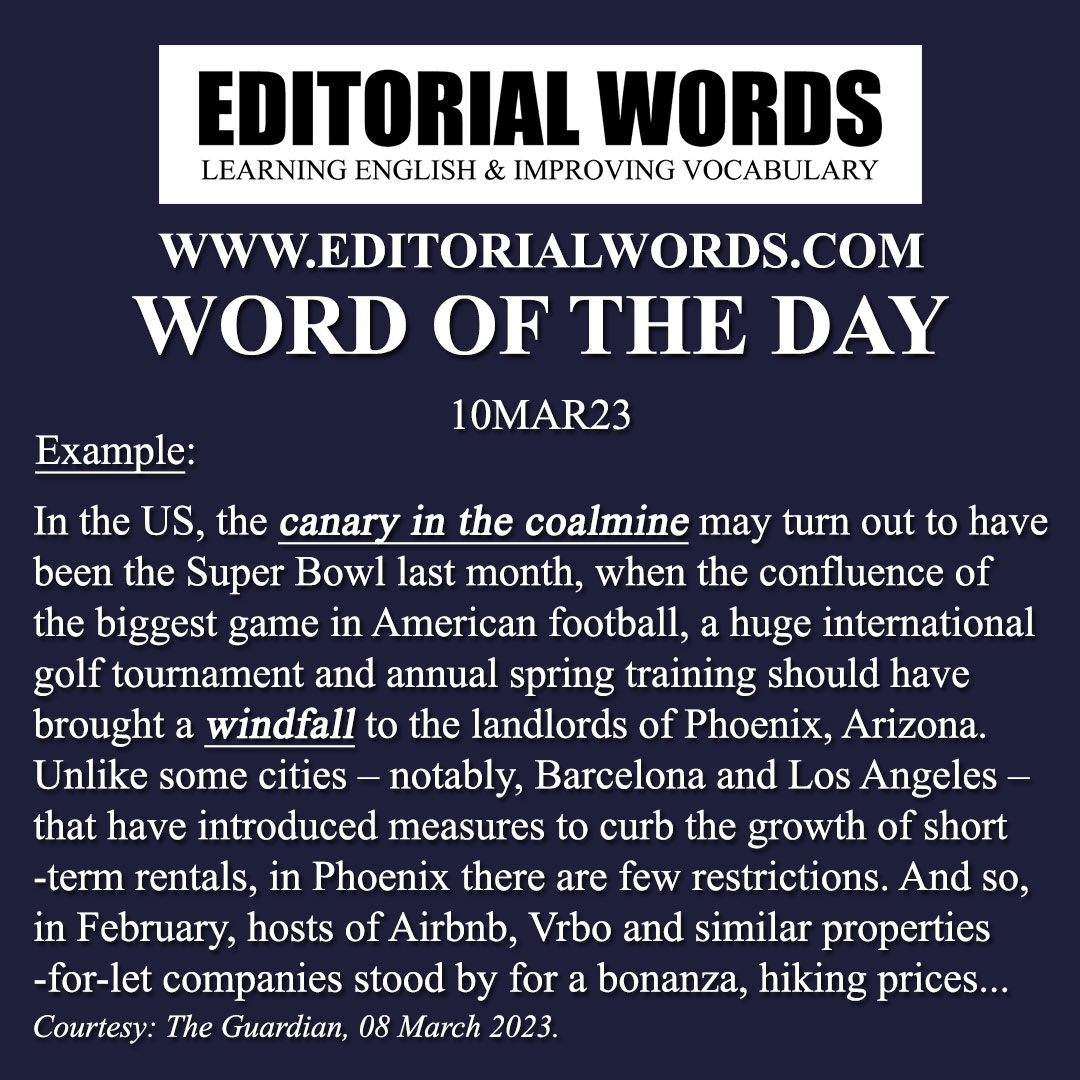 Word of the Day (windfall)-10MAR23