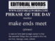 Phrase of the Day (make ends meet)-04APR23