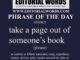 Phrase of the Day (take a page out of someone’s book)-05APR23