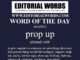 Word of the Day (prop up)-09APR23