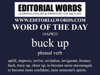 Word of the Day (buck up)-19APR23