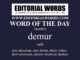 Word of the Day (demur)-24APR23