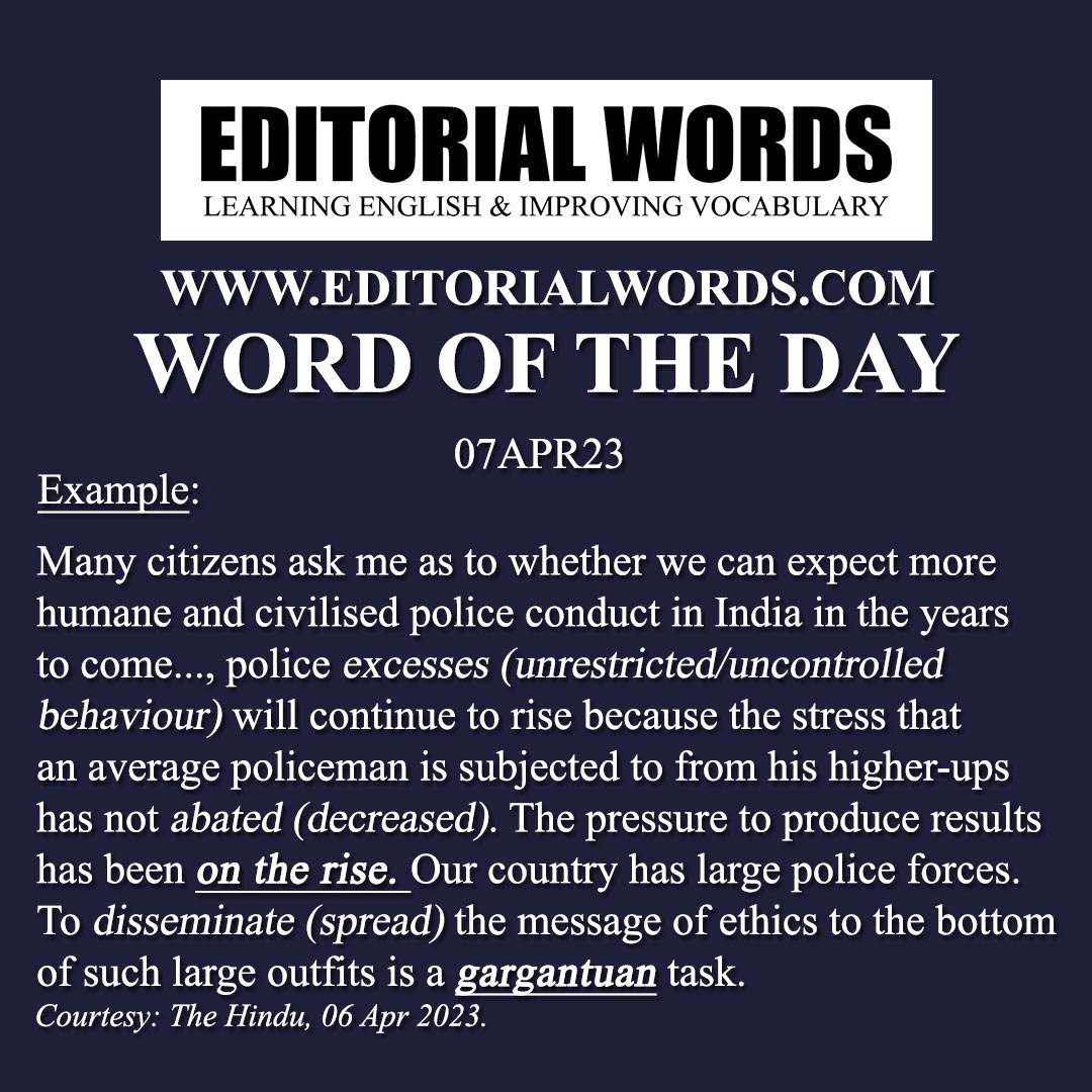 Word of the Day (gargantuan)-07APR23