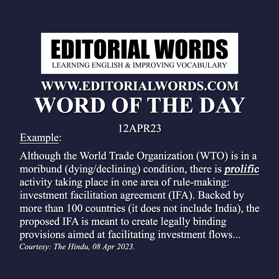 Word of the Day (prolific)-12APR23