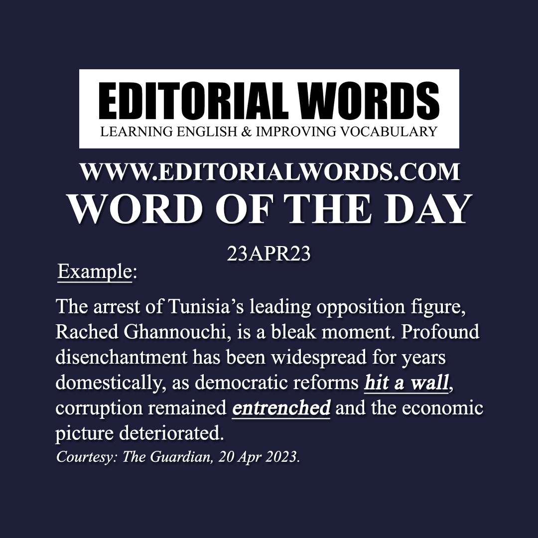 Word of the Day (entrenched)-23APR23