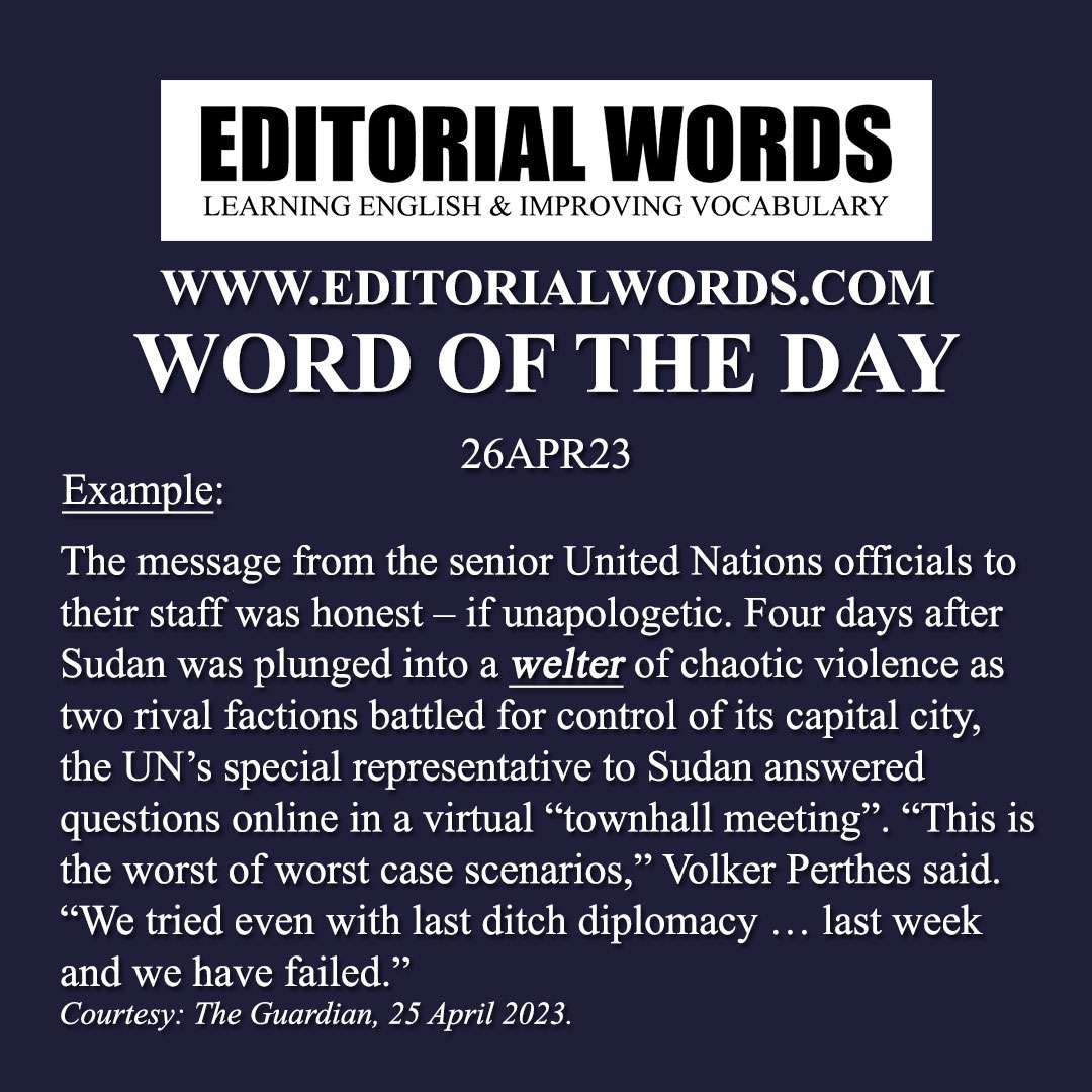 Word of the Day (welter)-26APR23