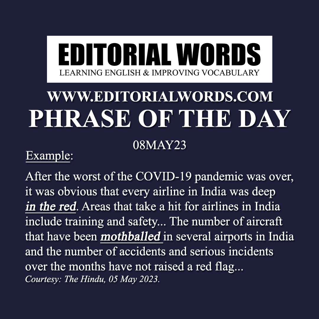 Phrase of the Day (in the red)-08MAY23 Phrase of the Day (in the red)-08MAY23