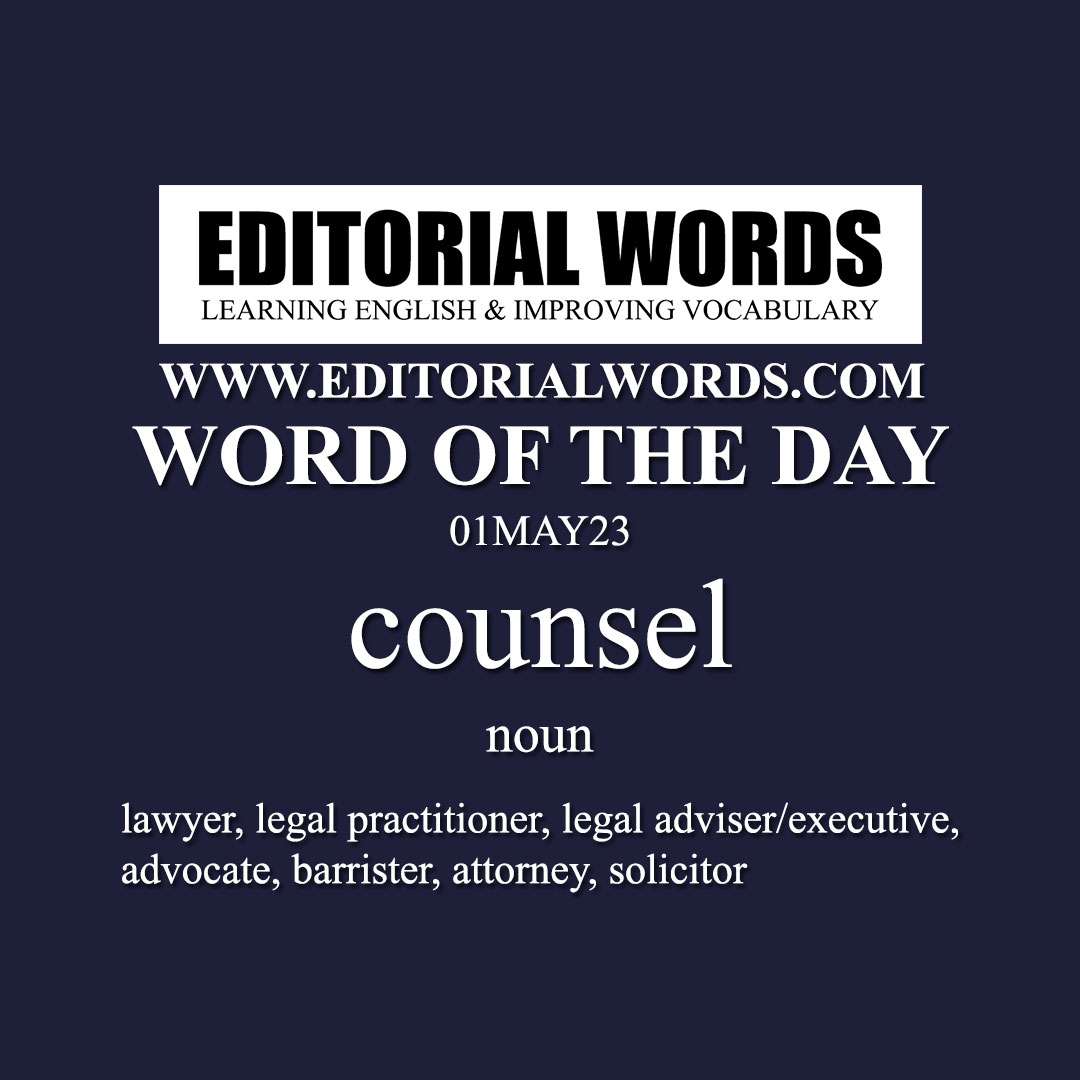 Word of the Day (counsel)-01MAY23