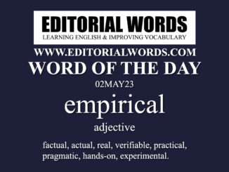 Word of the Day (empirical)-02MAY23