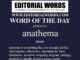 Word of the Day (anathema)-03MAY23