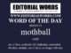 Word of the Day (mothball)-08MAY23