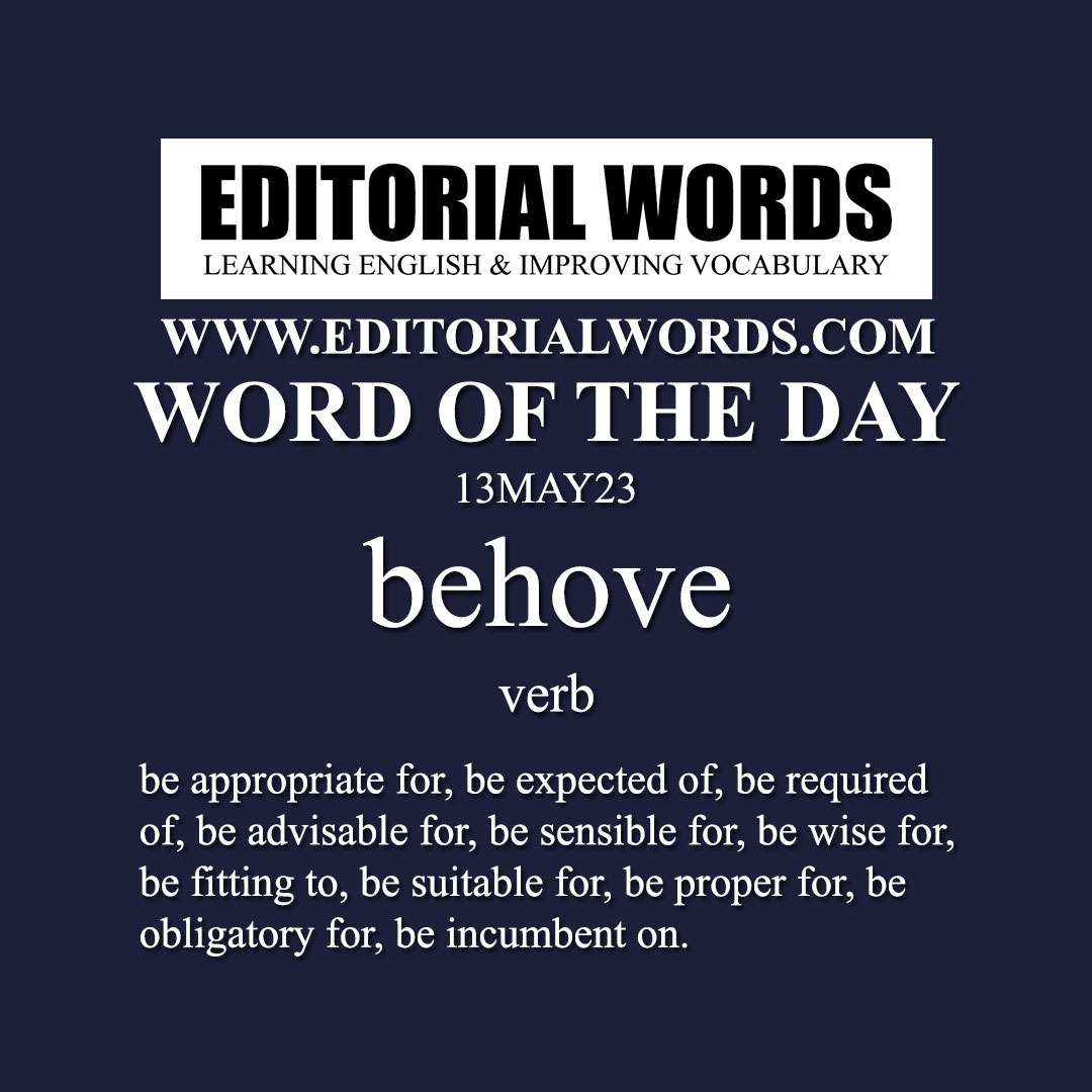 Word of the Day (behove)-13MAY23