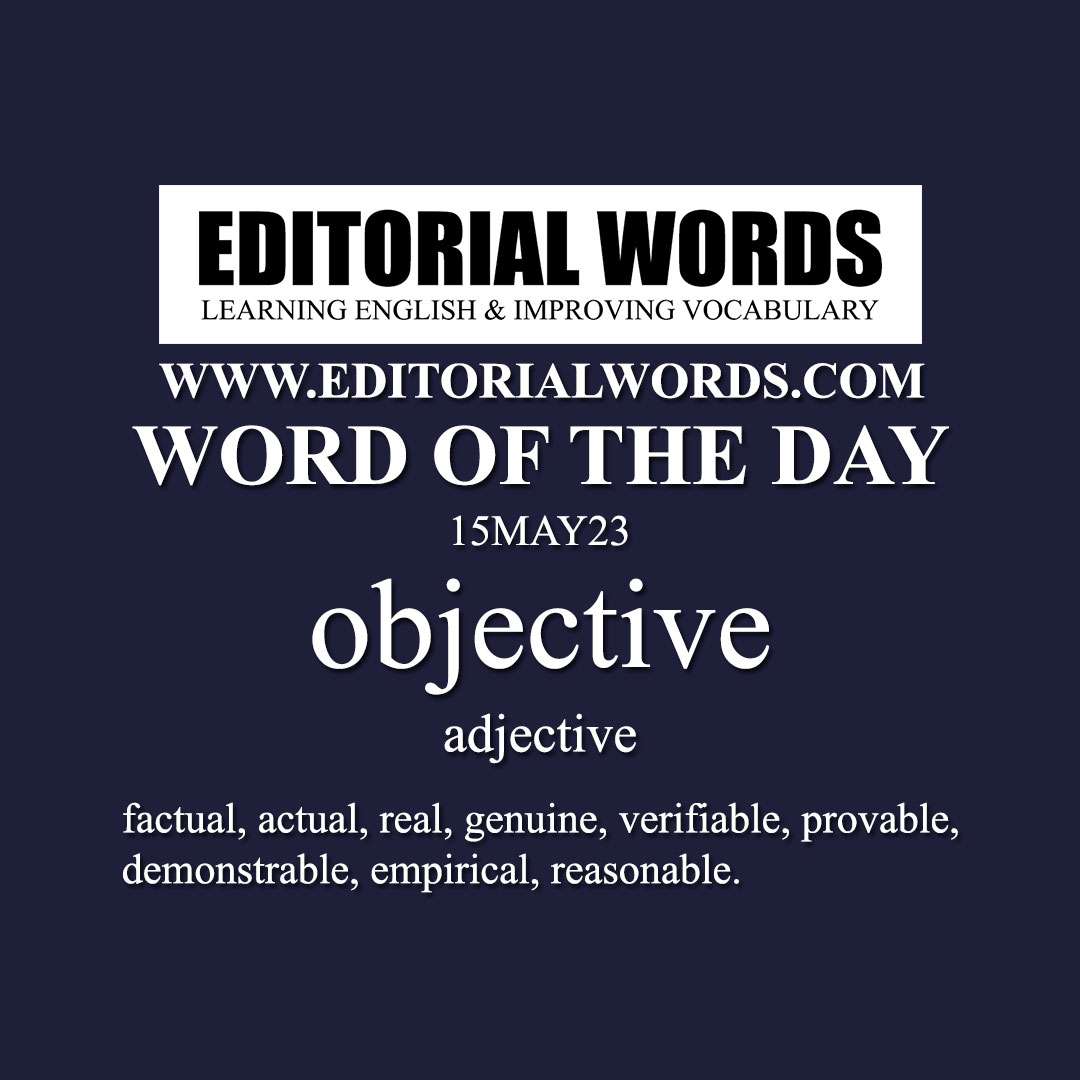 Word of the Day (objective)-15MAY23