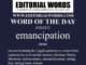 Word of the Day (emancipation)-24MAY23