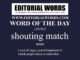 Word of the Day (shouting match)-08JUN23