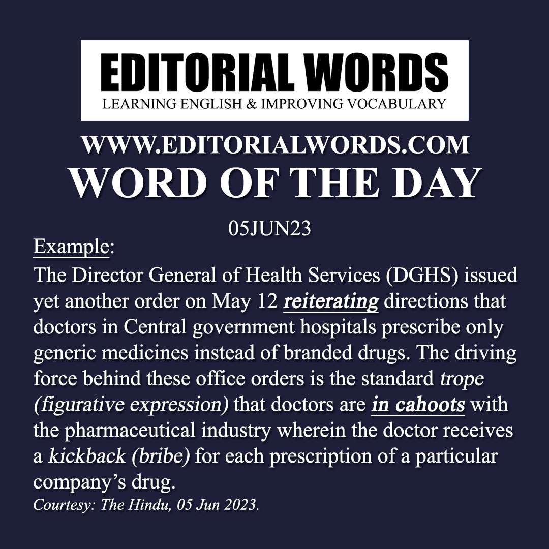 Word of the Day (reiterate)-05JUN23