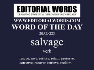 Word of the Day (salvage)-20AUG23