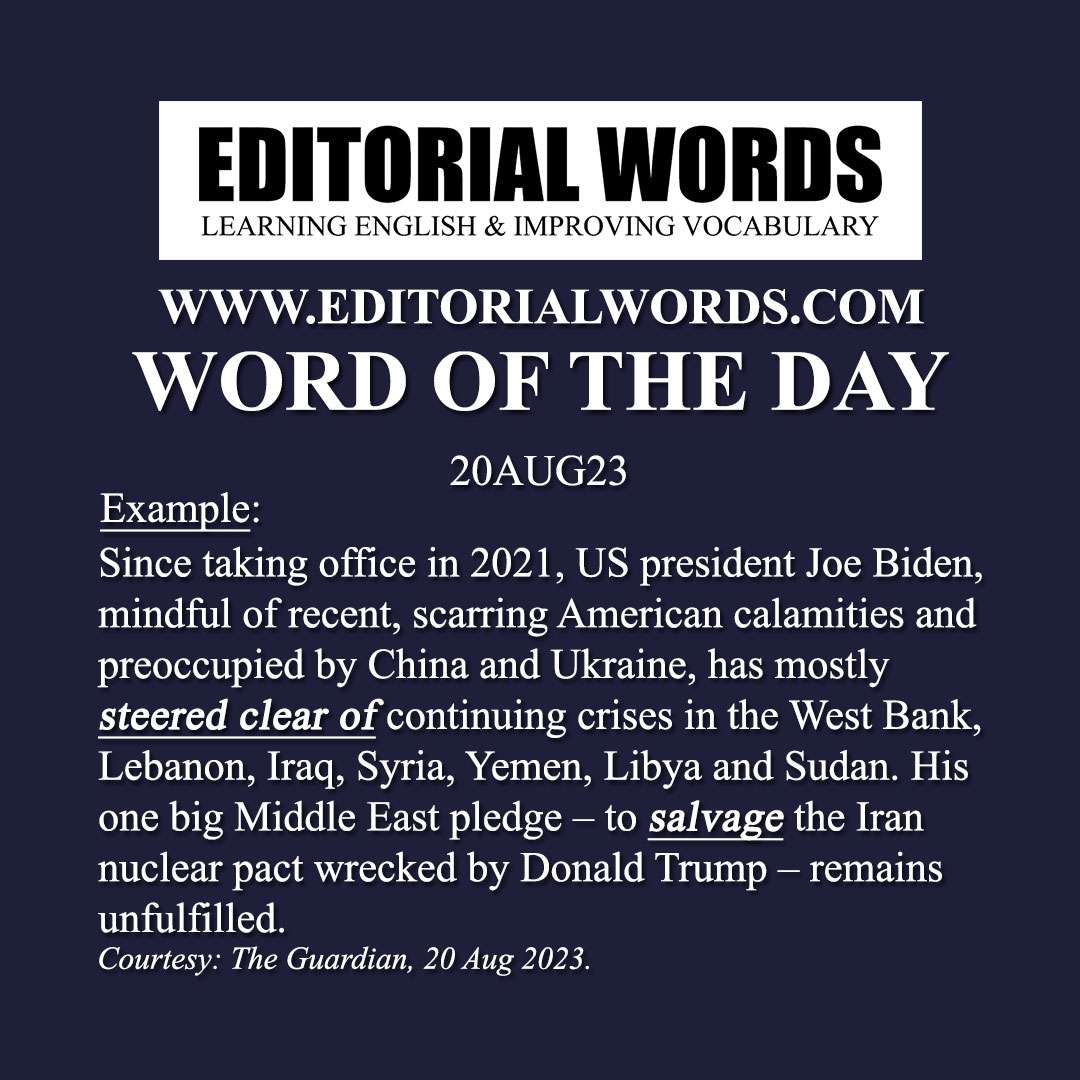 Word of the Day (salvage)-20AUG23