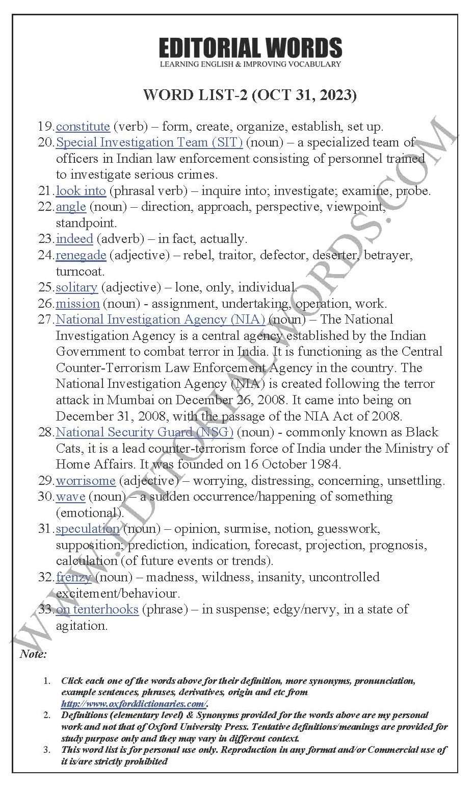 The Hindu Editorial (Terror in bags) – Oct 31, 2023 The Hindu Editorial (Terror in bags) – Oct 31, 2023