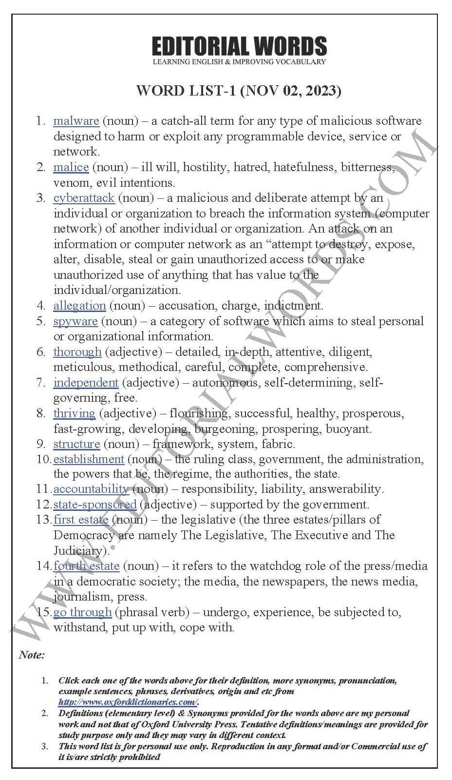 The Hindu Editorial (Malware malice) – Nov 02 2023