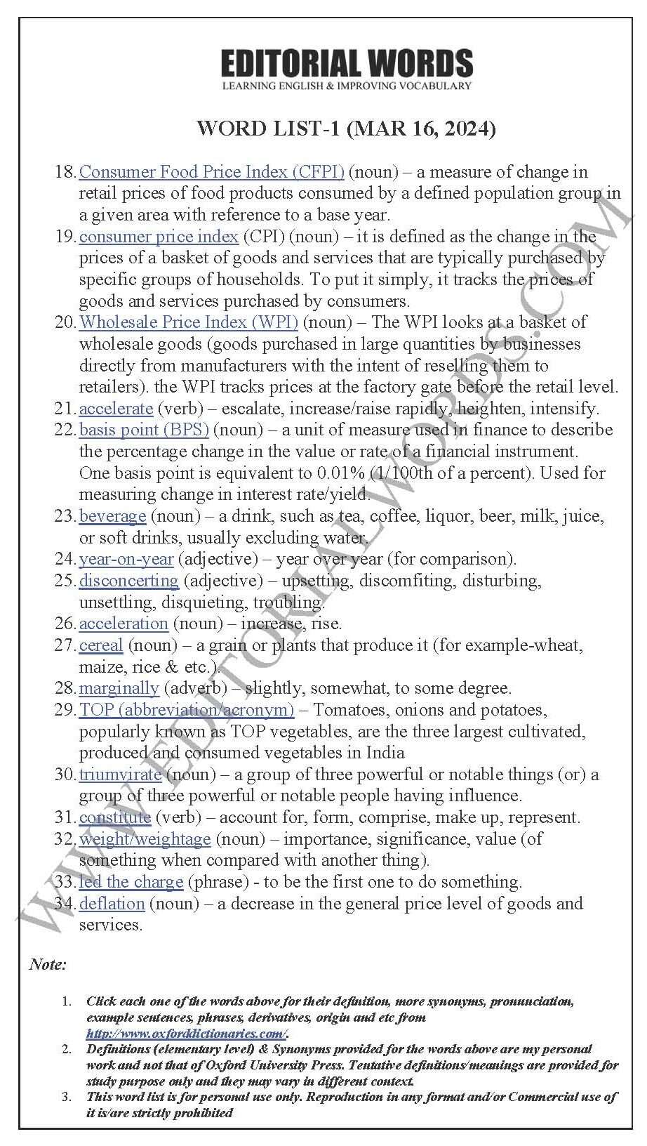 The Hindu Editorial (Food factor) – Mar 16, 2024