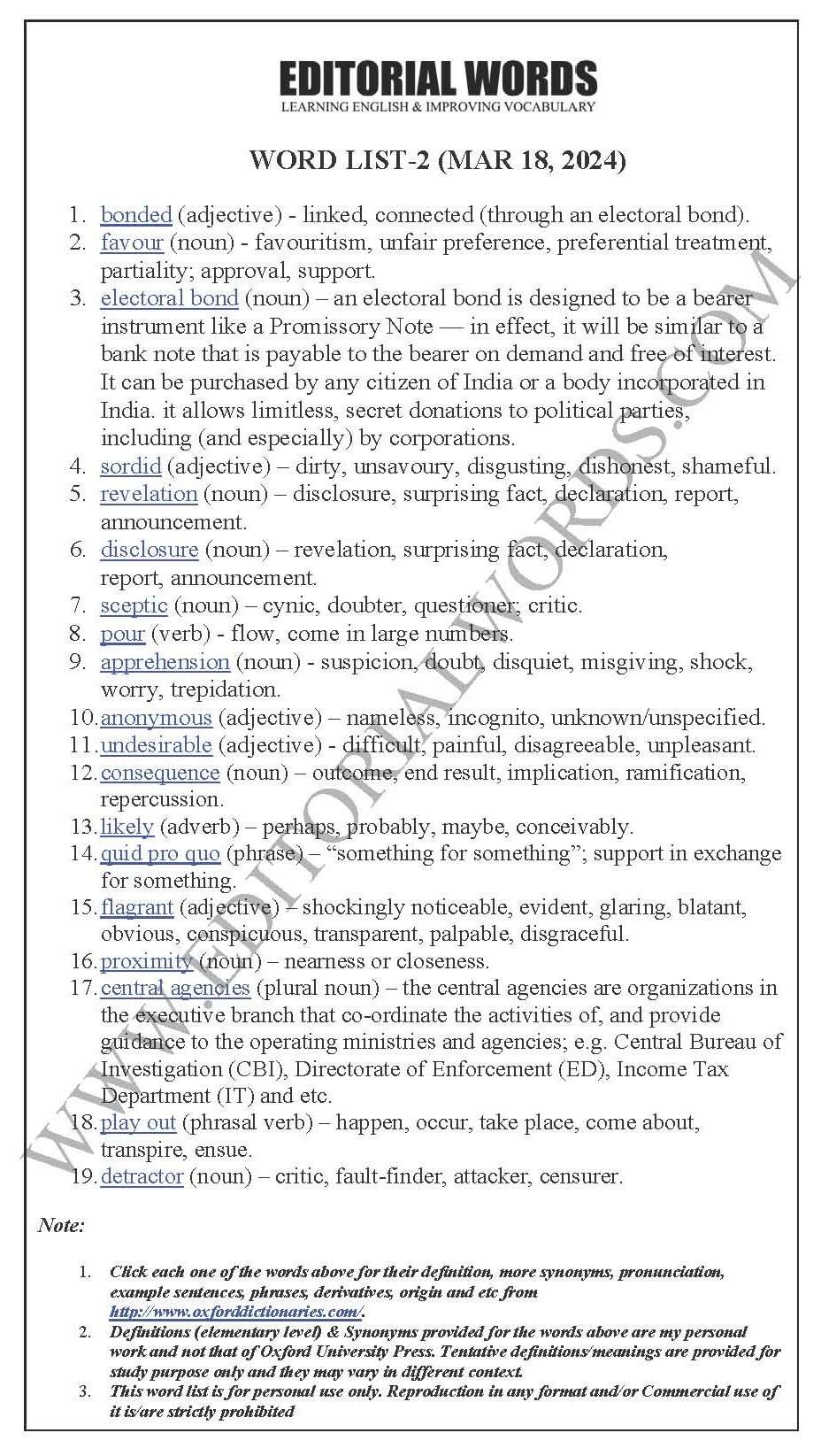 The Hindu Editorial (Bonded favours) – Mar 18, 2024