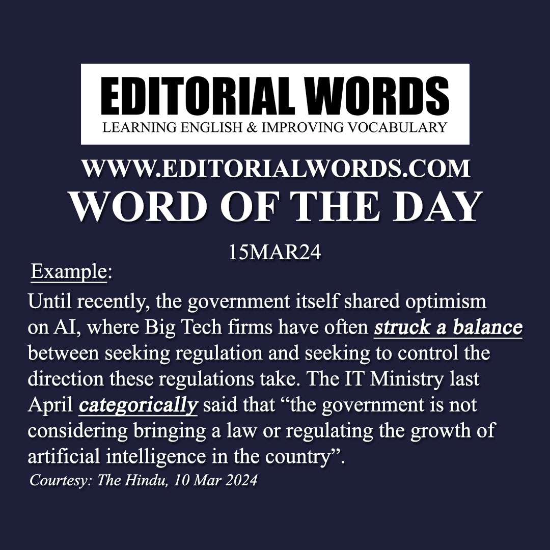 Word of the Day (categorically)-15MAR24