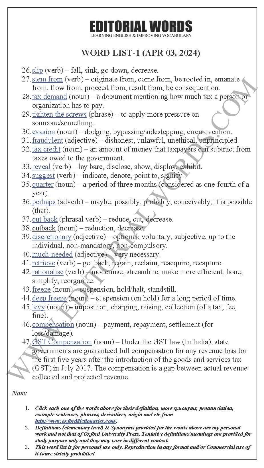 The Hindu Editorial (A reform window) – Apr 03, 2024