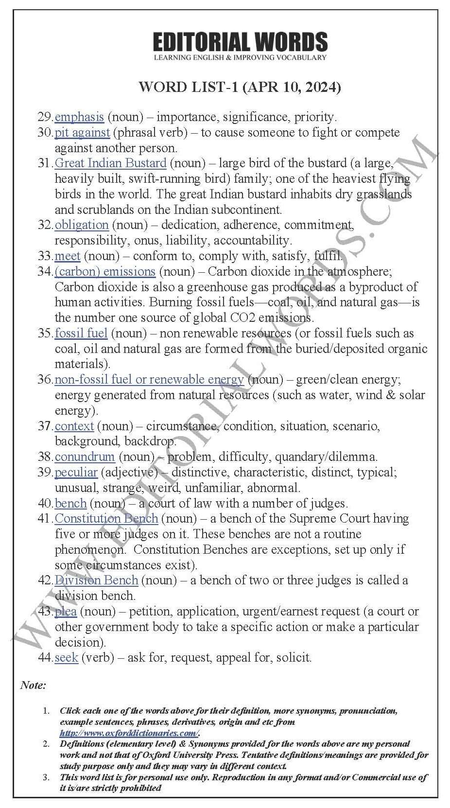 The Hindu Editorial (A distinct right) – Apr 10, 2024