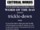 Word of the Day (trickle-down)-29APR24