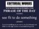 Phrase of the Day (see fit to do something)-31MAR25