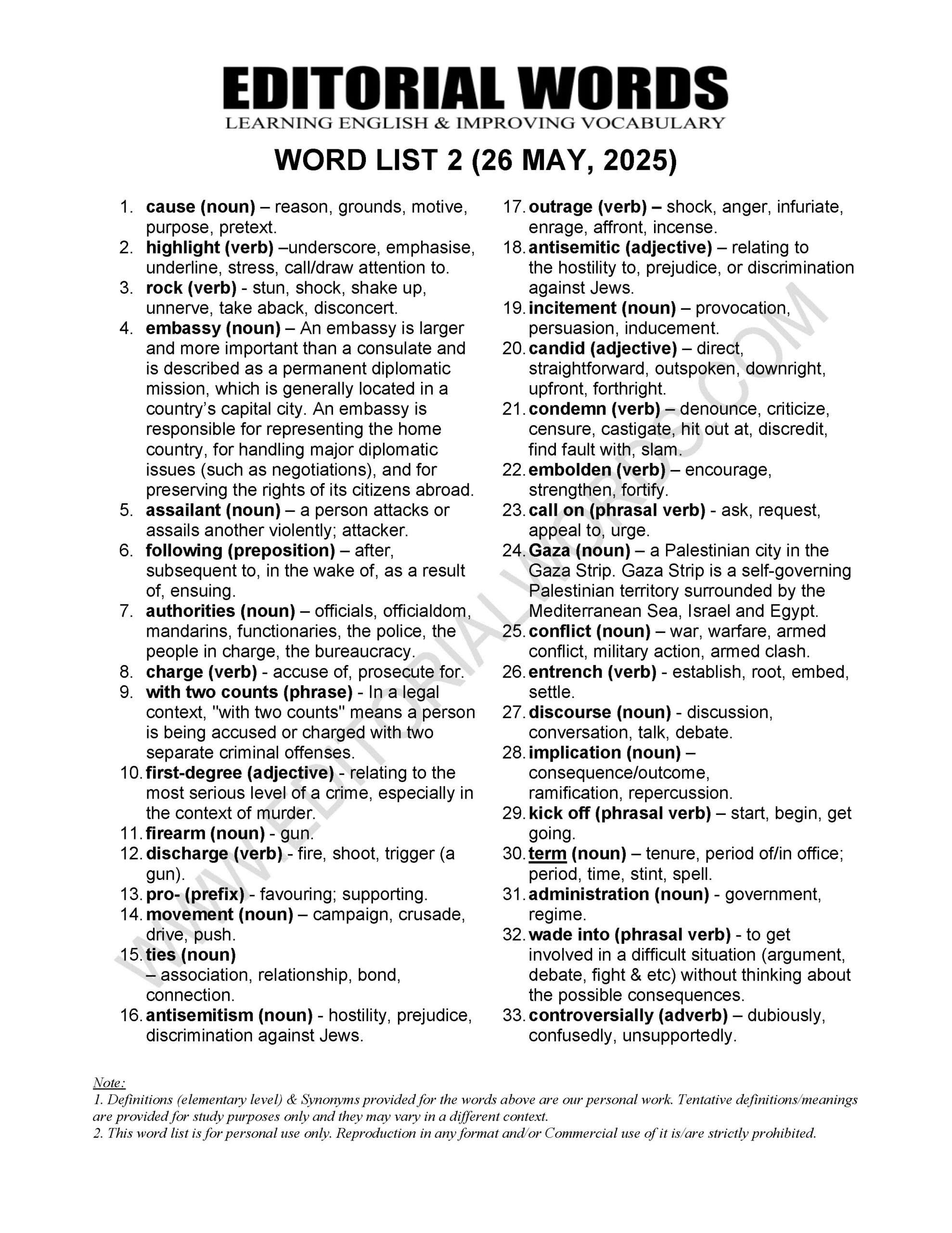 The Hindu Editorial (​Violent act) – May 26, 2025