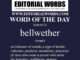 Word of the Day (bellwether)-26MAY25