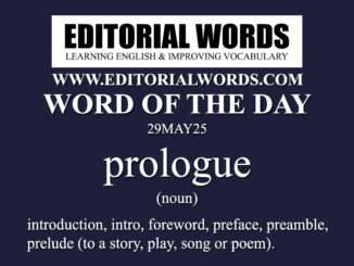 Word of the Day (prologue)-29MAY25