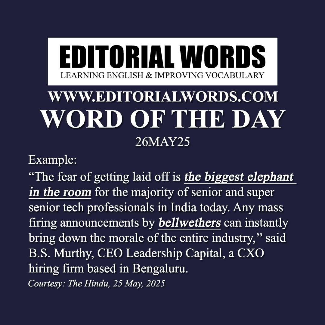 Word of the Day (bellwether)-26MAY25 Word of the Day (bellwether)-26MAY25