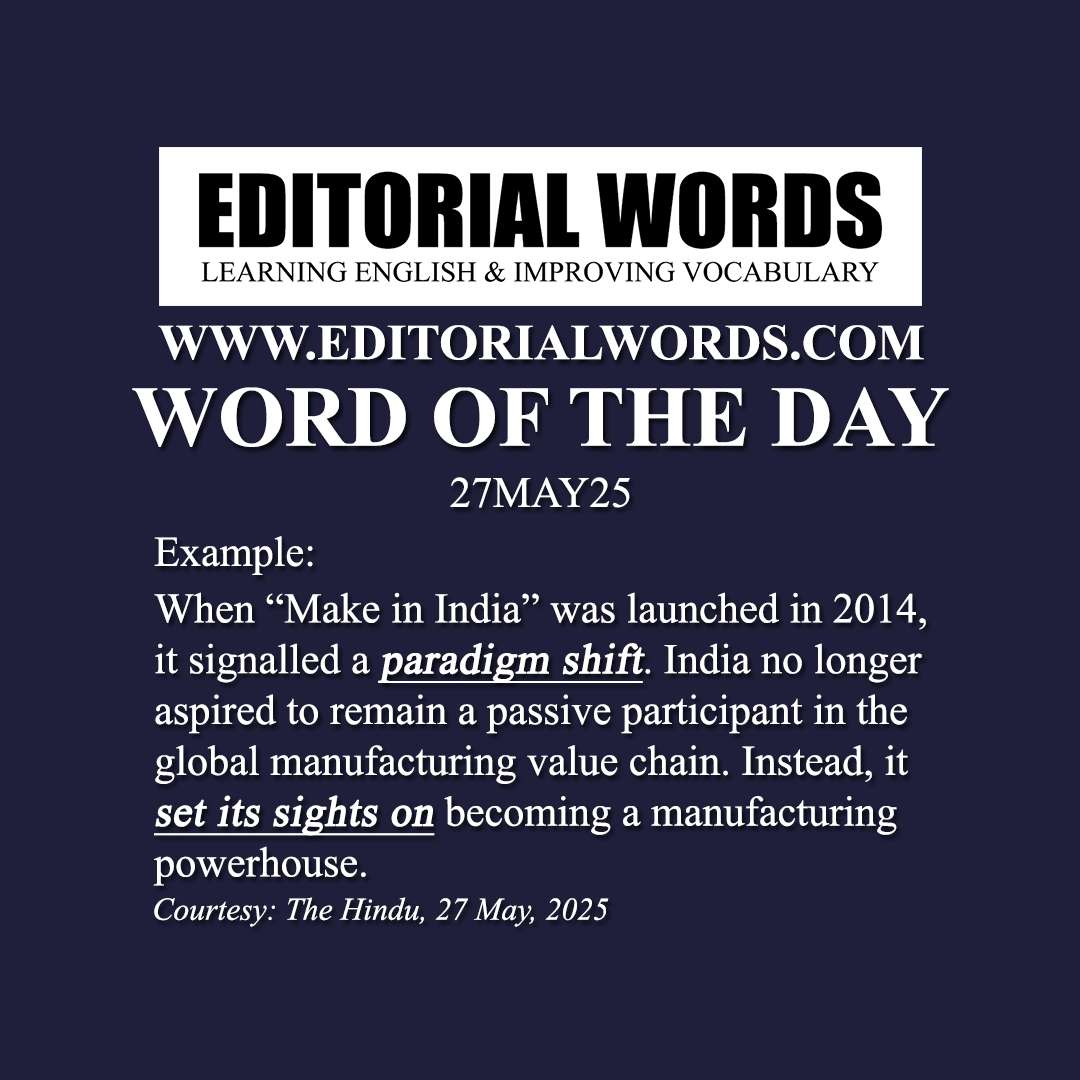 Word of the Day (paradigm shift)-27MAY25