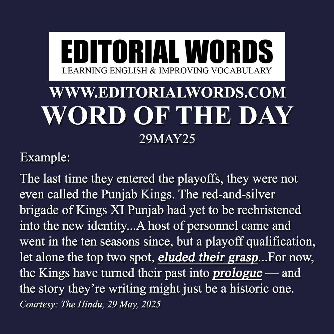 Word of the Day (prologue)-29MAY25 Word of the Day (prologue)-29MAY25