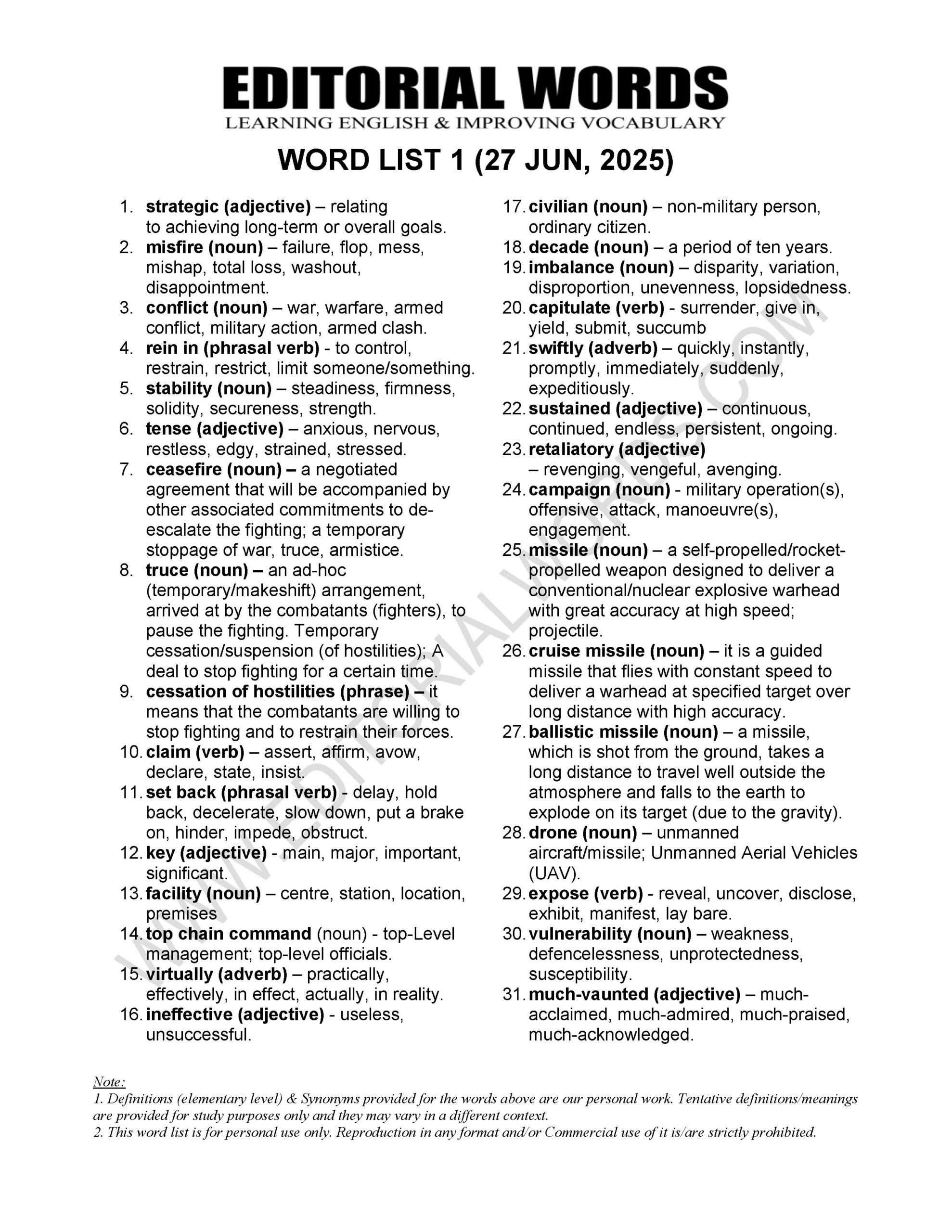 The Hindu Editorial (Strategic misfire) – Jun 27, 2025
