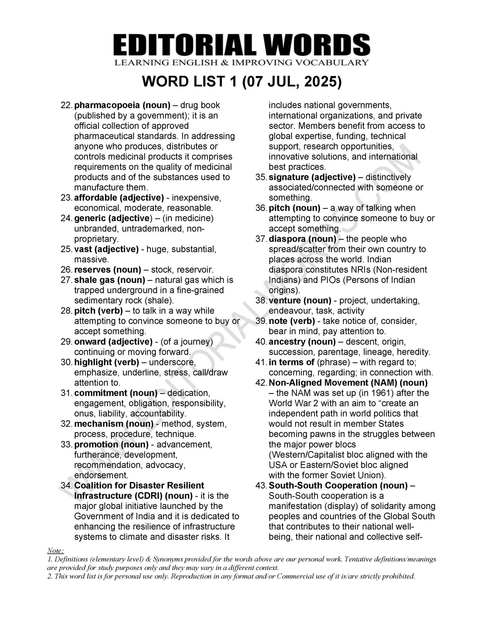 The Hindu Editorial (Common goals) – Jul 07, 2025