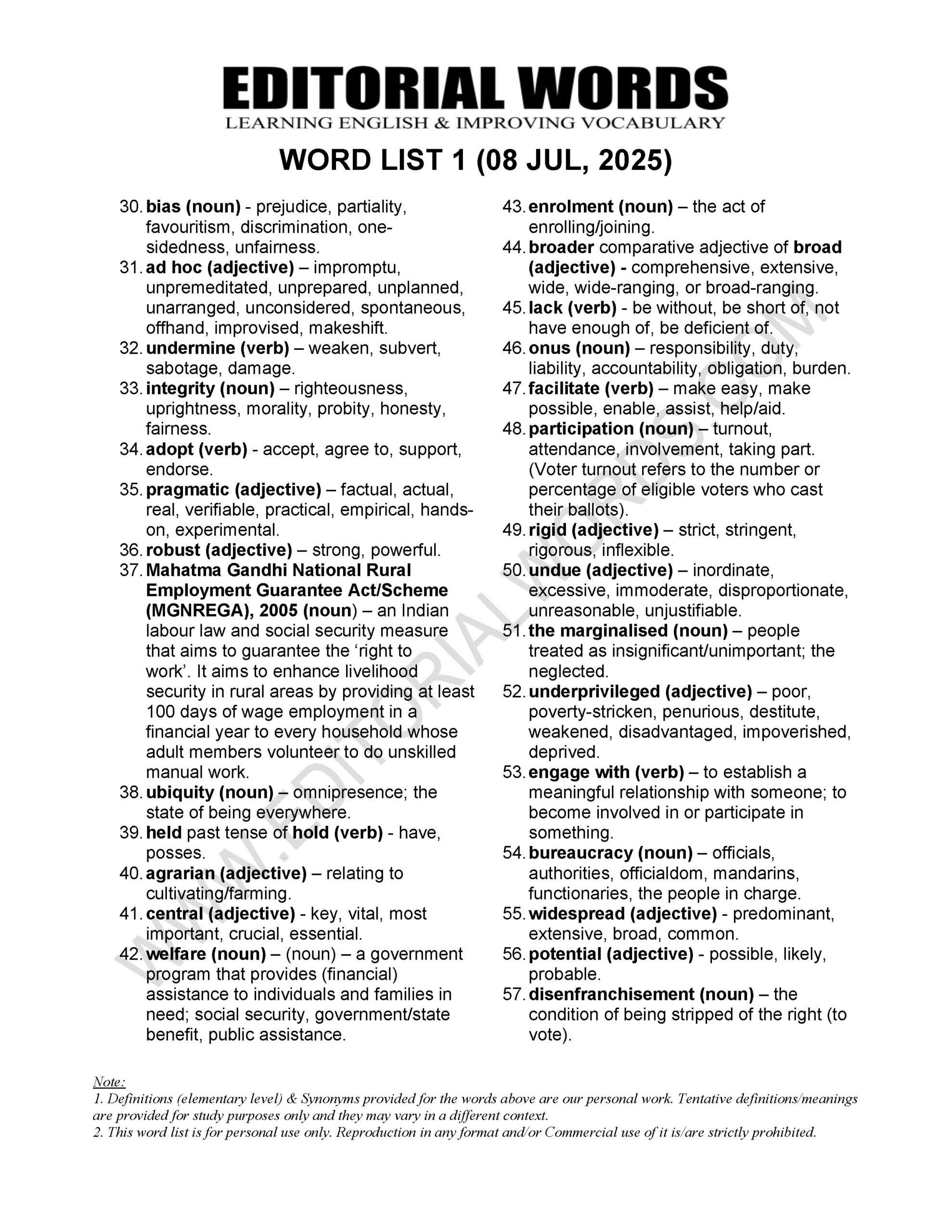 The Hindu Editorial (Keep it simple) – Jul 08, 2025