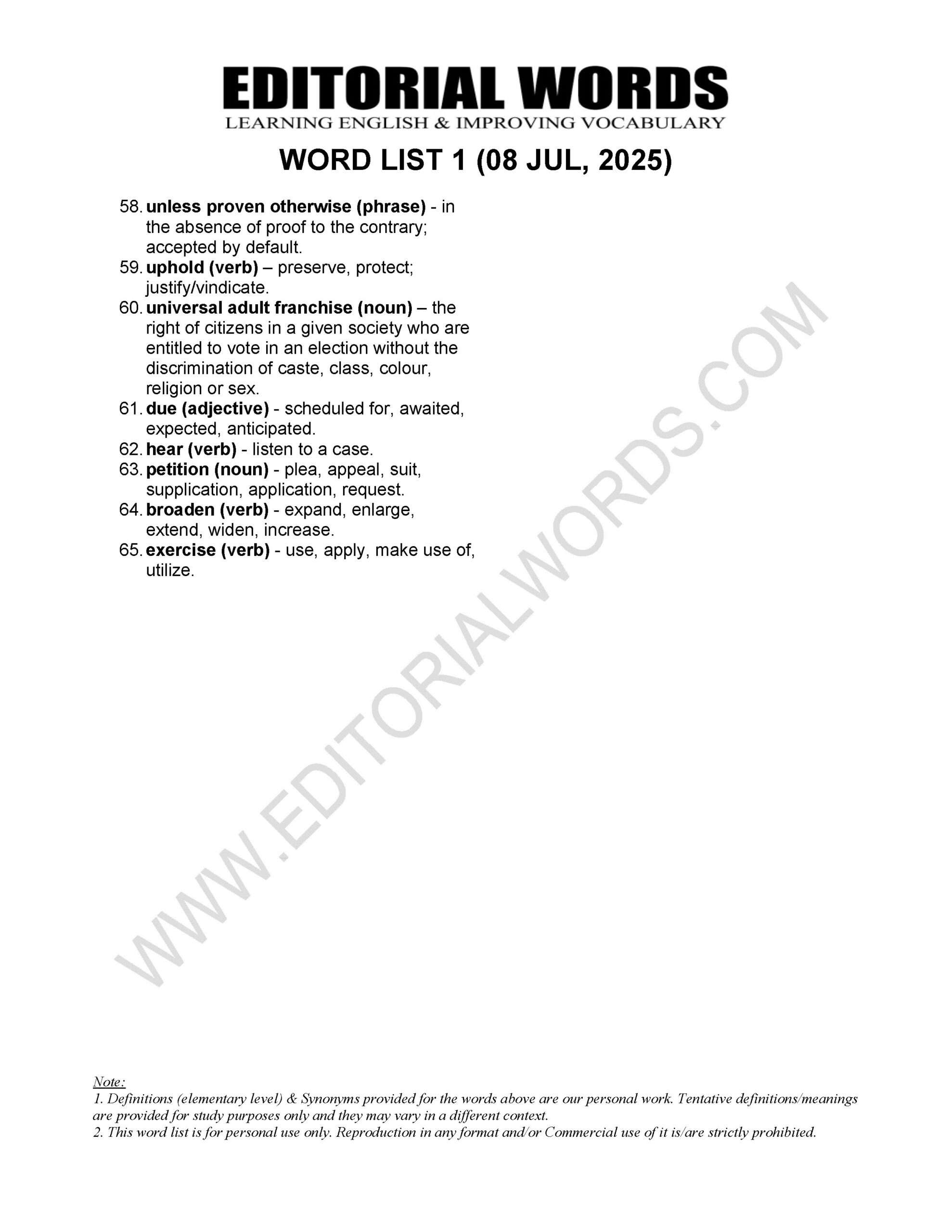 The Hindu Editorial (Keep it simple) – Jul 08, 2025