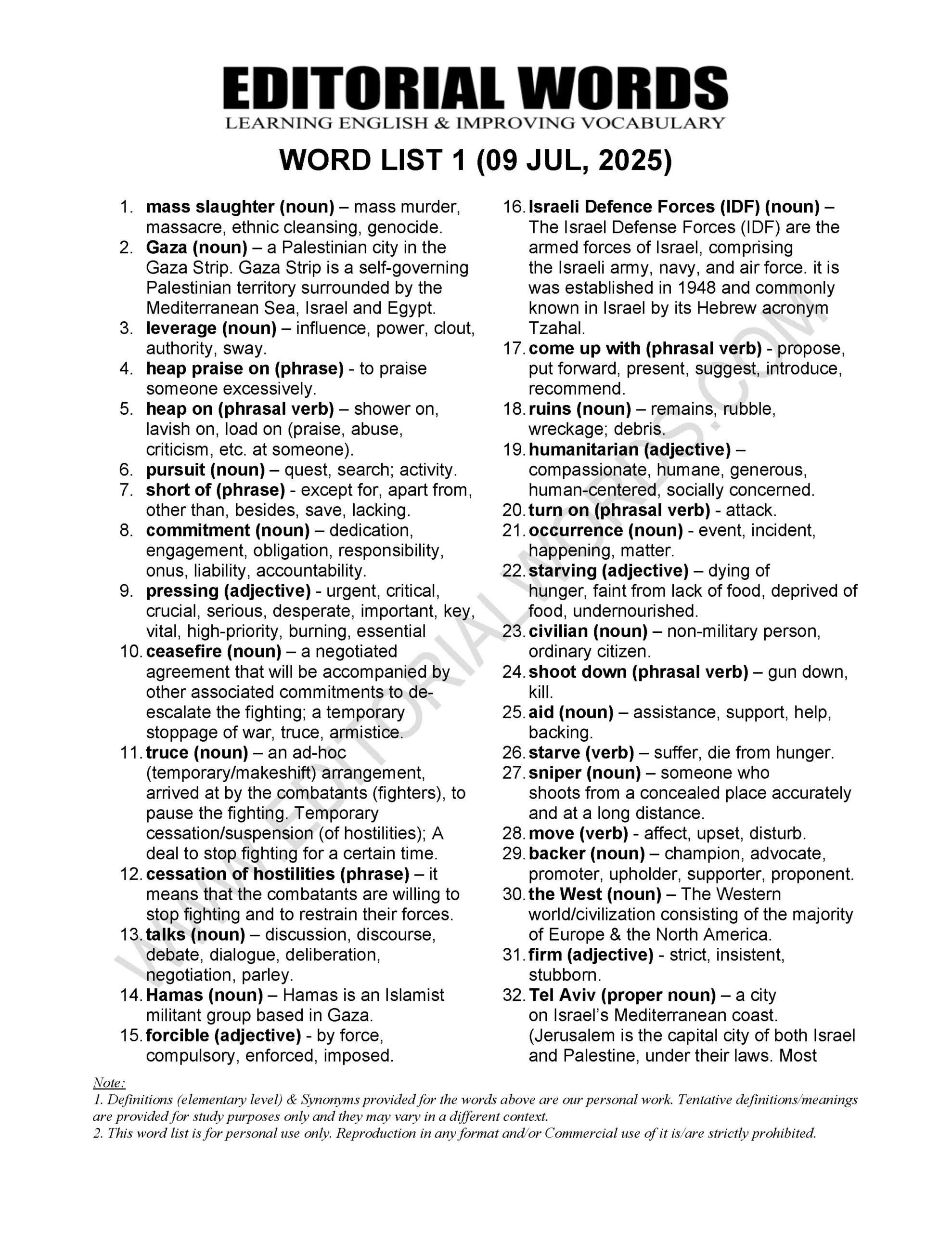 The Hindu Editorial (Stop the slaughter) – Jul 09, 2025