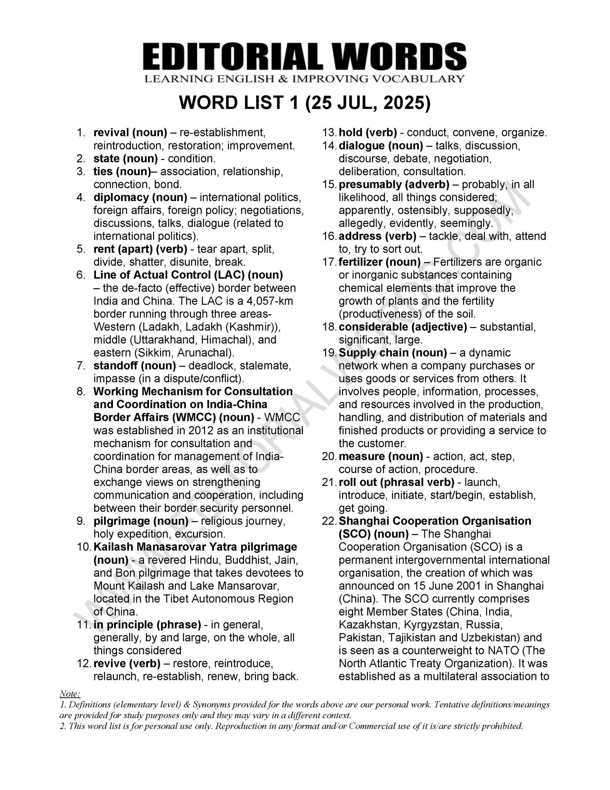 The Hindu Editorial (​A slow revival) – Jul 25, 2025