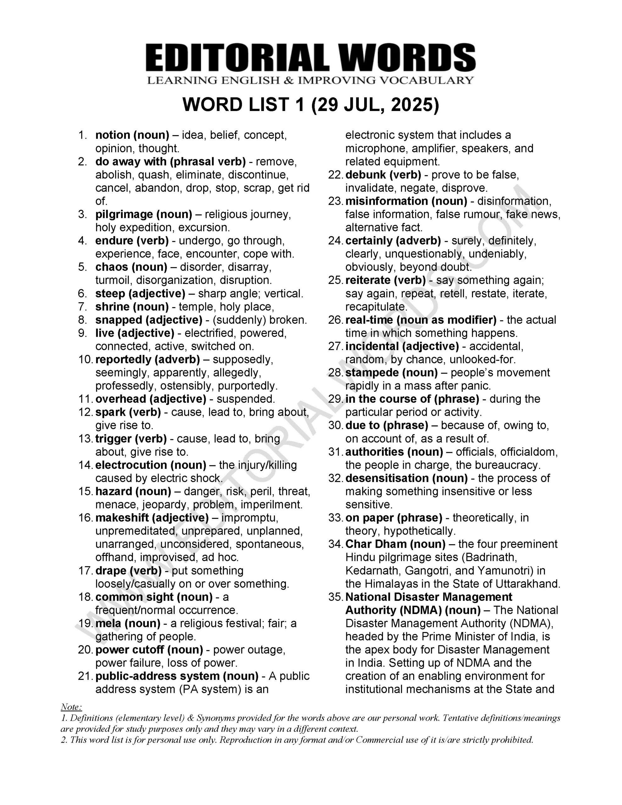 The Hindu Editorial (Culture of risk) – Jul 29, 2025