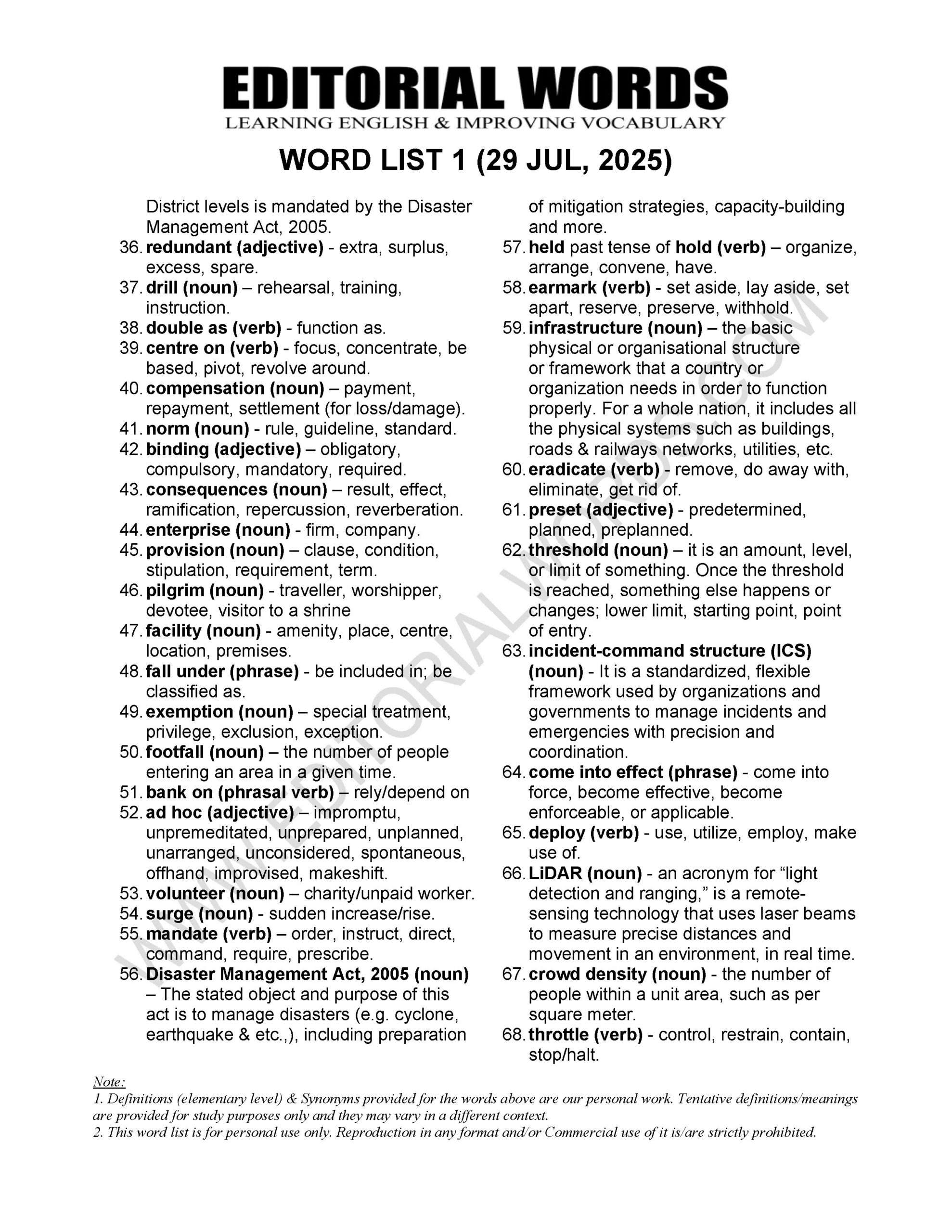 The Hindu Editorial (Culture of risk) – Jul 29, 2025