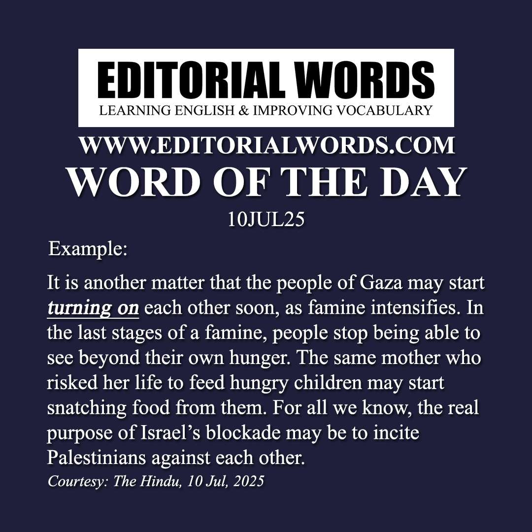 Word of the Day (turn on)-10JUL25