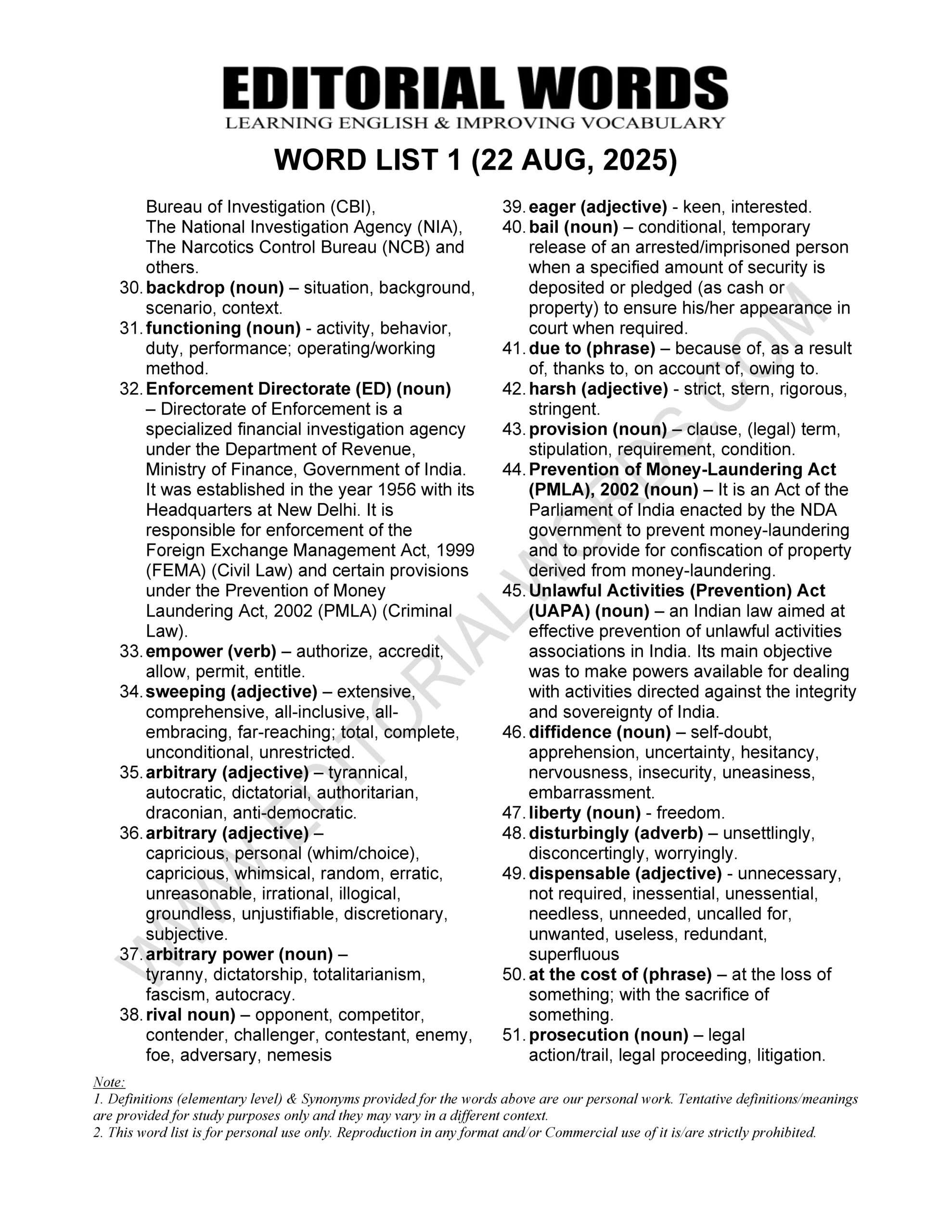 The Hindu Editorial (​Lawfare politics) – Aug 22, 2025