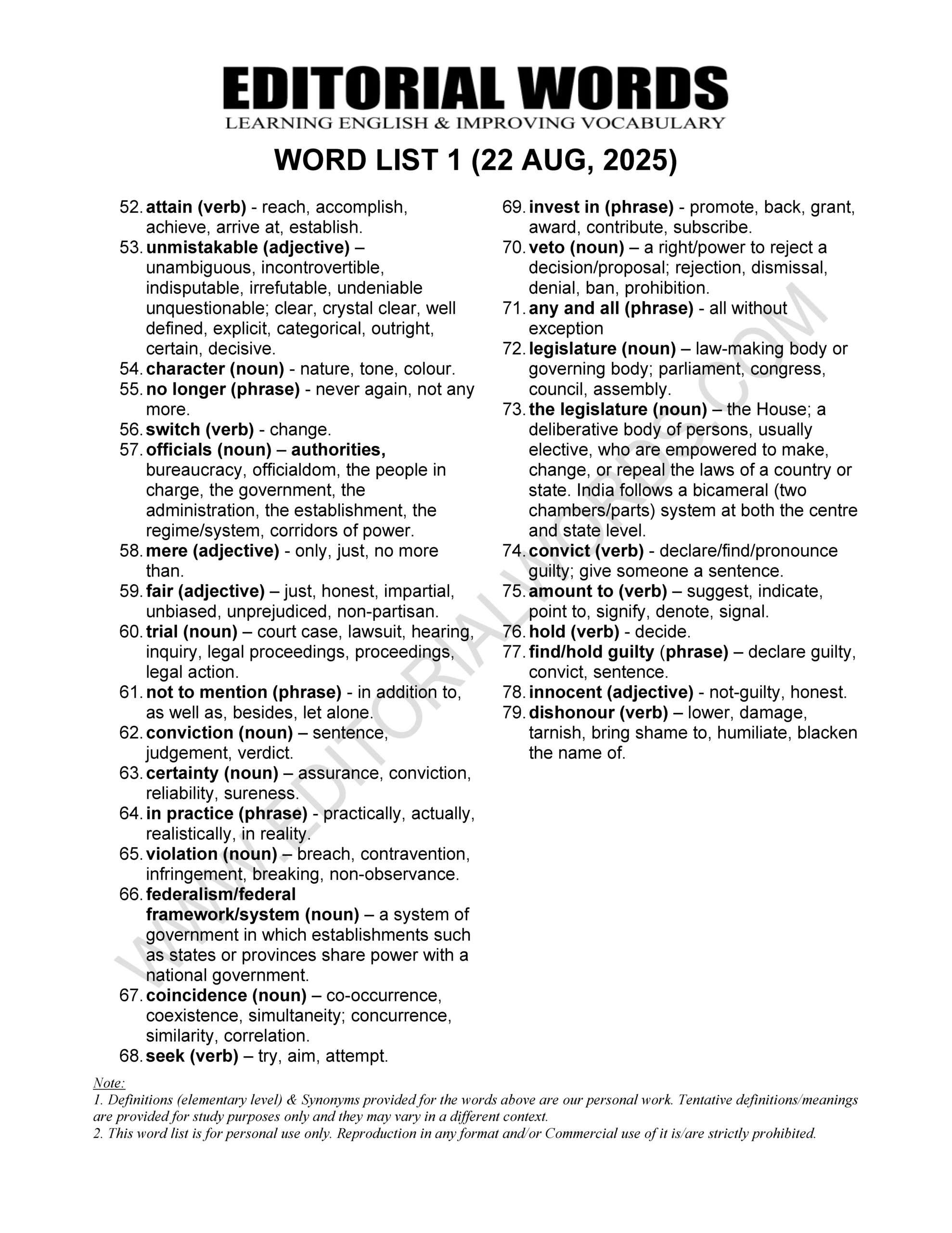 The Hindu Editorial (​Lawfare politics) – Aug 22, 2025