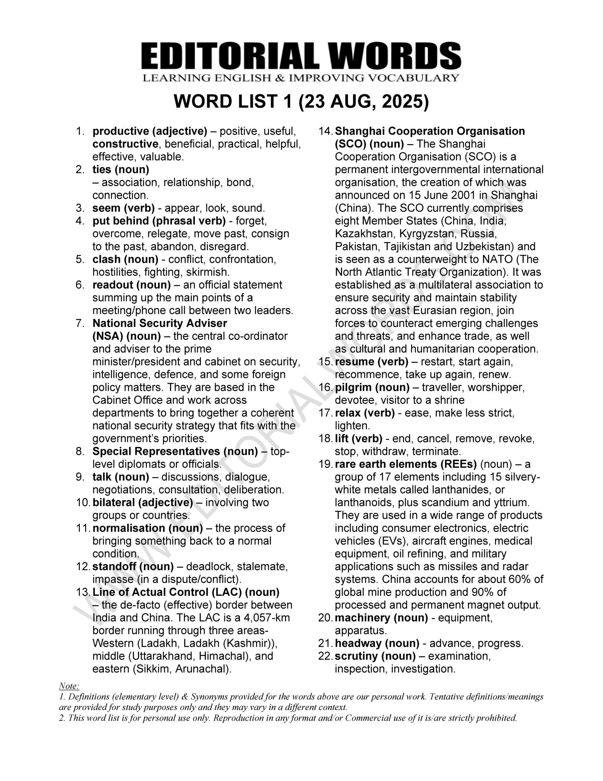 The Hindu Editorial (​​​​​​​A productive visit) – Aug 23, 2025