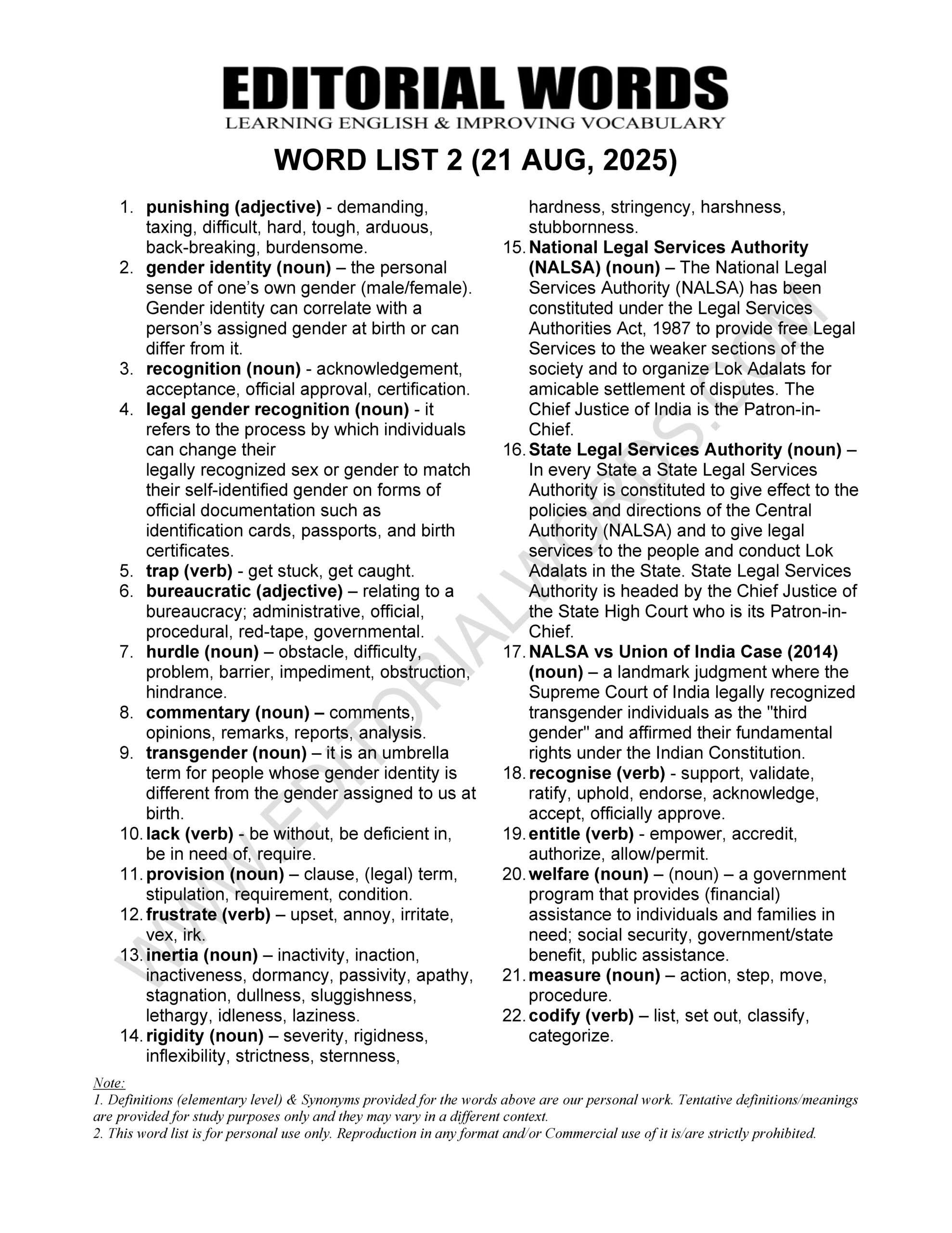 The Hindu Editorial (​​​​​​Punishing process) – Aug 21, 2025